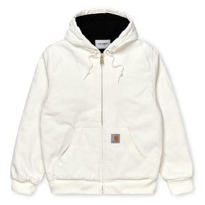 CARHARTT WIP ACTIVE JACKET WAX WORK IN PROGRESS WHITE SMALL